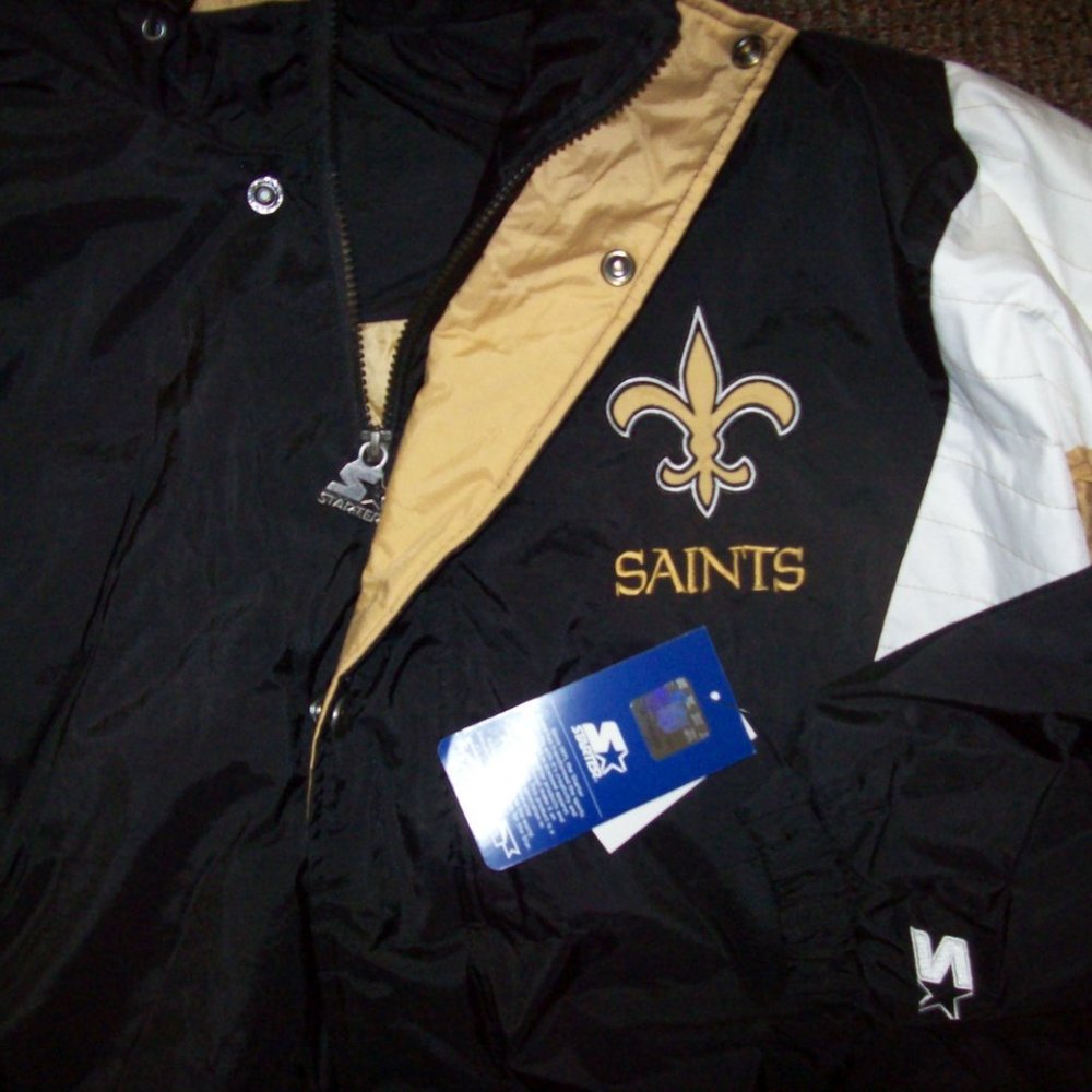 NEW ORLEANS SAINTS STARTER NFL Hooded Jacket - Picture 9 of 13